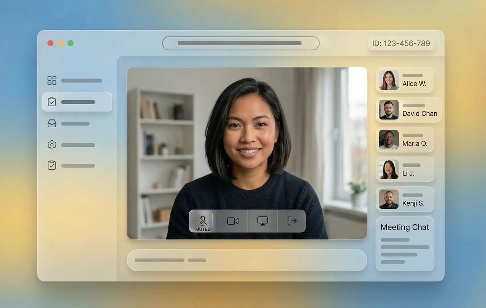 Arca platform meeting interface