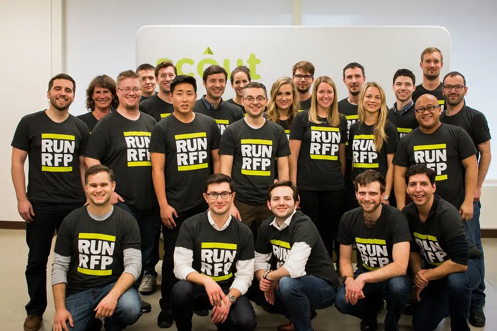 The Scout RFP team standing together outdoors.